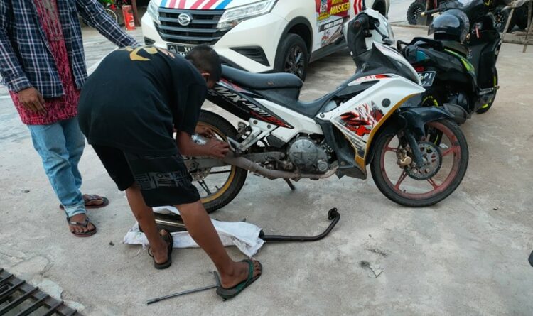 Sat Lantas Polres Seruyan Tindak Pengguna Knalpot Blong