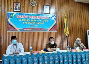Sekda Pimpin Rapat Percepatan Vaksinasi Anak Usia 6-11 Tahun