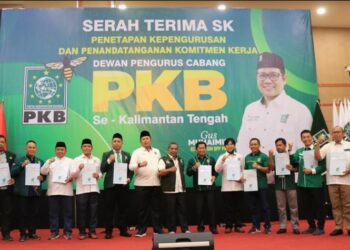 Terima SK, PKB Kalteng di Tuntut Turut Menangkan Gus Muhaimin Dalam Pilpres 2024