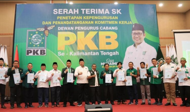 Terima SK, PKB Kalteng di Tuntut Turut Menangkan Gus Muhaimin Dalam Pilpres 2024