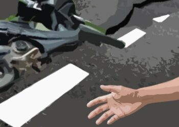 Pesepeda motor Hindari Lubang, 1 Tewas dan 1 Luka Berat