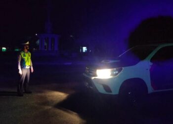 Cegah Balapan Liar, Satlantas Polres Seruyan Lakukan Patroli Malam