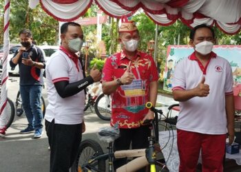 Doorprize 15 Sepeda Kayu Untuk Vaksin Anak 6-11 Tahun Diundi