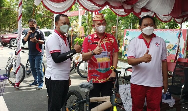 Doorprize 15 Sepeda Kayu Untuk Vaksin Anak 6-11 Tahun Diundi