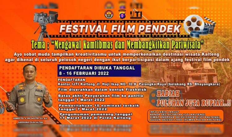 Gandeng IJTI, Polda Kalteng Gelar Festival Film Pendek