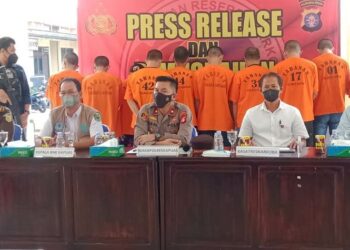 Januari 2022, Polres Kapuas Ungkap 9 Kasus Narkotika Jenis Sabu