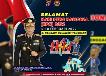 Kapolda Kalteng Ucapkan Selamat Hari Pers Nasional