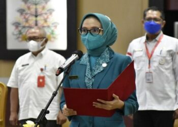 Ketua TP-PKK Kalteng Lantik Ketua TP-PKK Kota Palangka Raya