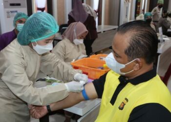 Personel Polda Kalteng Jalani Pemeriksaan Kesehatan Berkala