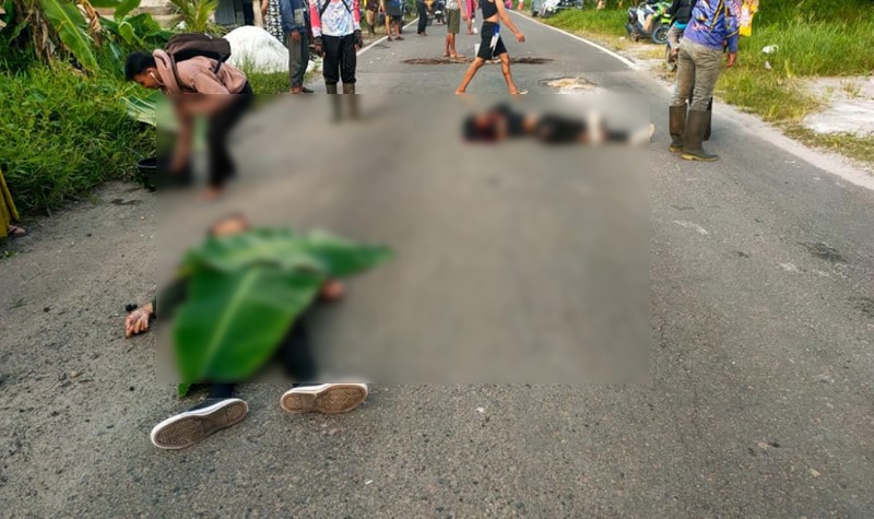 Pesepeda motor Hindari Lubang, 1 Tewas dan 1 Luka Berat