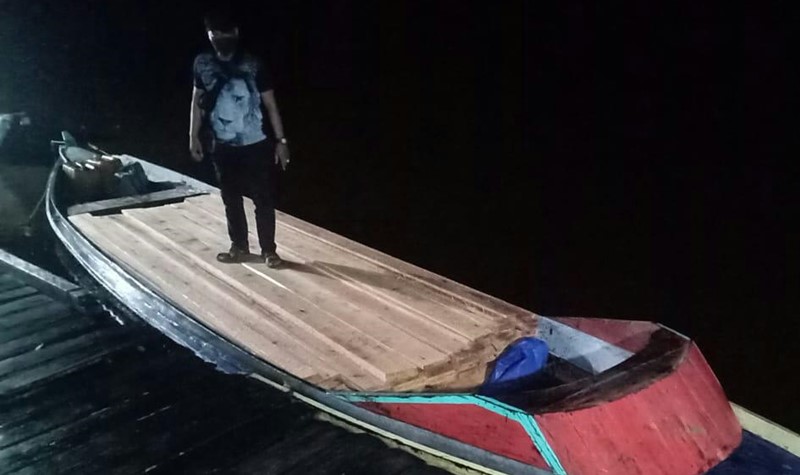 Polsek Karau Kuala Amankan Kayu Olahan yang Diduga Ilegal