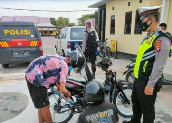 Satlantas Polres Seruyan kembali Tindak Pengguna Knalpot Brong
