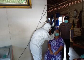 Tracing Kontak Covid-19, Polsek Katingan Hilir dan Tim Tracer Lacak Penyebaran