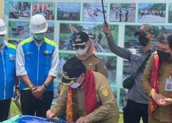 Bupati Resmikan Listrik PLN di Desa Simpur dan Soren
