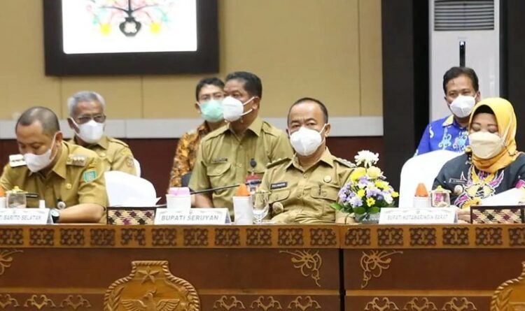 Bupati Seruyan Yulhaidir mengikuti Rapat Koordinasi Pemberantasan Korupsi terintegrasi se-Kalimantan Tengah