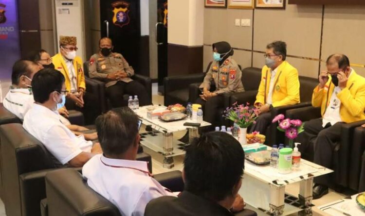 Kapolda Kalteng Terima Silaturahmi Rektor Universitas Palangka Raya