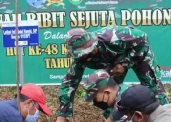 Lestarikan Lingkungan, Kodim 1015 Sampit Dukung Tanam Bibit Sejuta Pohon
