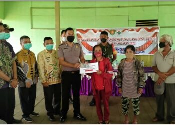 Polsek Tasik Payawan Lakukan Pengamanan Dalam Penyaluran Bantuan