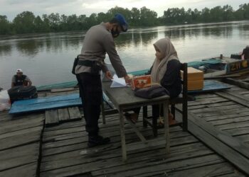 Satpolairud Polres Seruyan Jaga Harkamtibmas Sekitar DAS Seruyan