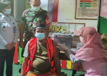 Vaksin Dosis III di Lapas Kelas II Sampit Capai 63 Persen