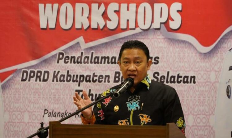 Wagub Kalteng Buka Workshop Pendalaman Tugas Bagi Pimpinan dan Anggota DPRD Kabupaten Barito Selatan Tahun 2022