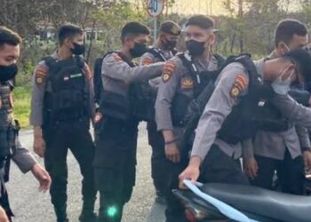 Aksi balapan liar diamankan pihak Samapta dan Satlantas Polres Katingan, Selasa