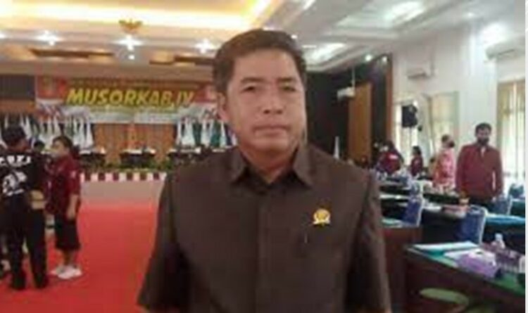 Anggota DPRD Kabupaten Katingan Tony Yosepta ketika ditemui dan diwawancarai, Sabtu