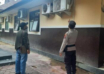Baglogistik Cek bangunan Kondisi Mako Polres Seruyan