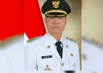 Bupati Katingan Sakariyas ketika menerangkan pelaksanaan proses belajar mengajar diwilayahnya, Sabtu
