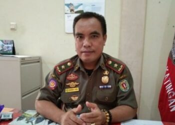 Kepala Satpol PP Kabupaten Katingan Pimanto melalui sekretaris dinas, Budiman L Gaol ketika ditemui di ruang kerjanya, Jumat