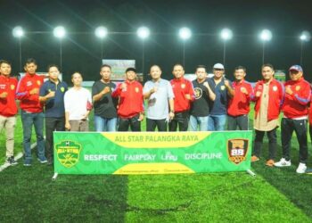 Ketua KONI Kalteng Beri Semangat Turnamen Mini Soccer Ramadhan Cup All Star