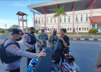 Minum miras, sekelompok pemuda dibubarkan tim patroli gabungan
