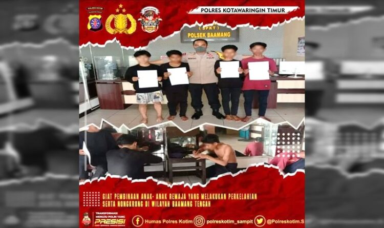 Polsek Baamang Berikan Pembinaan Kepada Anak Remaja
