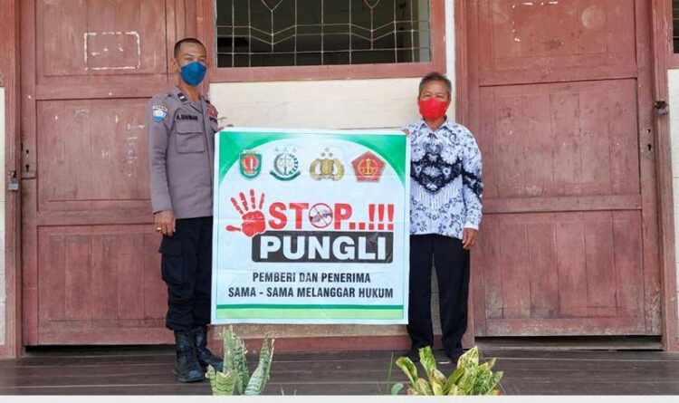 Stop Pungli, Polsek Marikit Gencar Lakukan Sosialisasi Kepada Masyarakat.