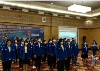 Suasana kegiatan Pelantikan GAMKI Kalteng. (Mulia Gumi)