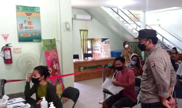 Polresta Palangka Raya Amankan Vaksinasi di Kelurahan Pager dan Panarung
