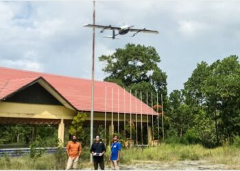 VTOL Mengudara di Langit Kalteng