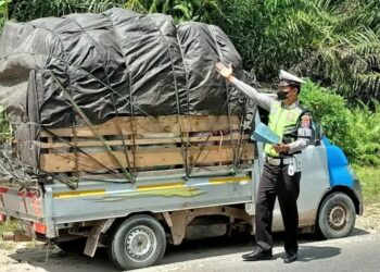 Satlantas Polres Katingan Tertibkan Angkutan Odol