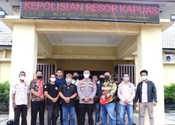 Polres Kapuas Terima Kunjungan Laskar Nusantara dan Fordayak