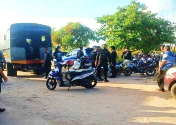 Grebek Arena Judi di Lingkar Luar, Polda Kalteng Amankan Bandar Judi, Ayam dan Puluhan Kendaraan