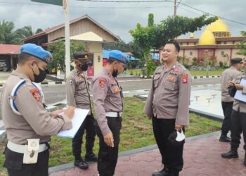 Cek Kelengkapan Anggota, Propam Polres Katingan Periksa Personil
