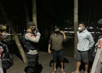 Sat Samapta Polres Katingan datangi sejumlah area di Kota Kasongan pada jam-jam rawan tindakan kriminal, Rabu (11/5/2022).