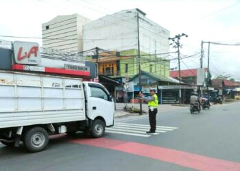 Antisipasi Kemacetan, Satlantas Polres Katingan Lakukan Pengecekan