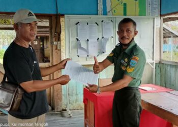 Bakal Calon Kades Bakungin, Serka Anom , Mengambil Formulir Pendaftaran