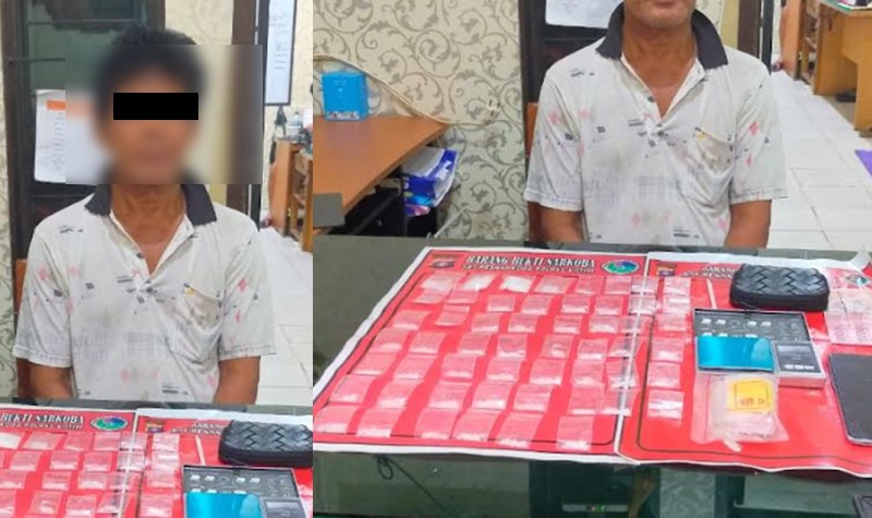 Simpan  54 Paket Sabu, Kakek di Kotawaringin Timur  Diamankan Polisi