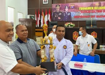 Tim Bela Diri Polres Gunung Mas Toreh Juara