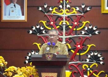 Asisten Bidang Pemerintahan dan Kesra Katma F. Dirun Buka Bimtek Survei Kepuasan Masyarakat dan Forum Konsultasi Publik di Provinsi Kalteng