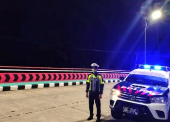 Cegah Balapan LIar Satlantas Polres Seruyan Patroll Malam