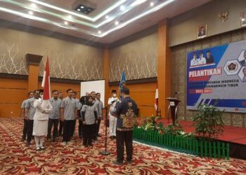 Foto Proses pelantikan PWI Kotim Periode 2022-2025