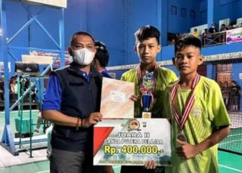 Perlombaan Bhayangkara CUP Bulu Tangkis Polres Barsel Resmi Ditutup